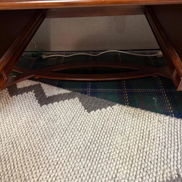 Home Meridian Ornate Executive Wood Work Desk - Local Pickup Only