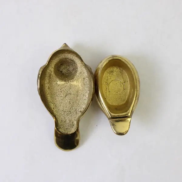 Vintage Solid Brass Bird Trinket Box Jewelry Keepsake Collectible