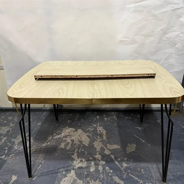 Vintage Rectangular Formica Dinner Table With Leaf - Local Pickup Only