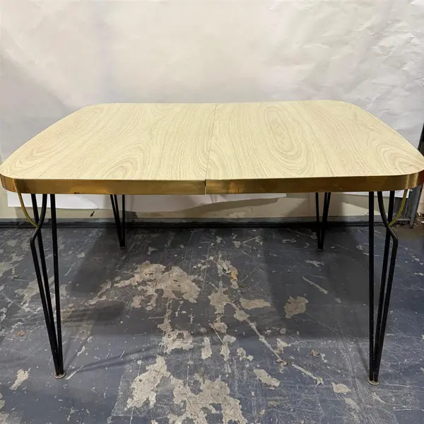 Vintage Rectangular Formica Dinner Table With Leaf - Local Pickup Only