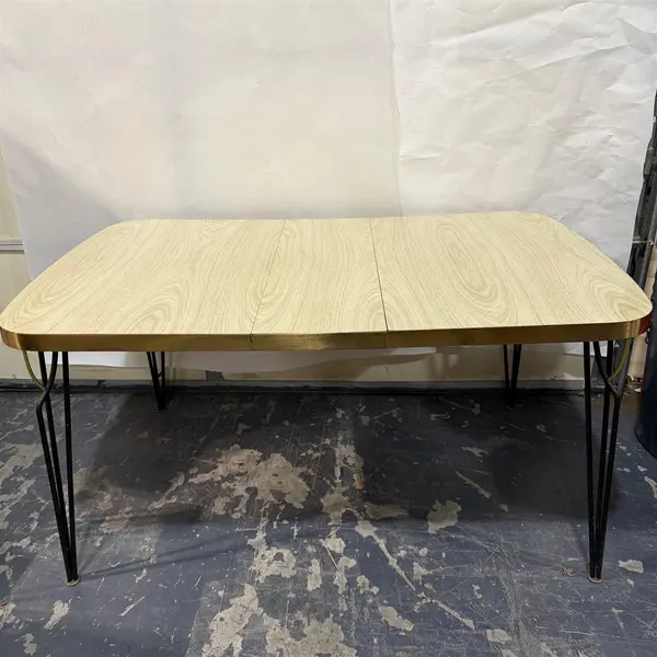Vintage Rectangular Formica Dinner Table With Leaf - Local Pickup Only