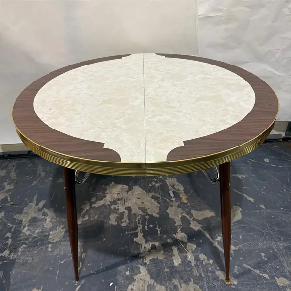 Vintage Louisville Formica Dinner Table Set With Floral Chairs-Local Pickup Only