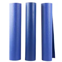 Lot Of 3 Unbranded Assorted Solid Dark Blue Color Yoga Mats Non-Slip