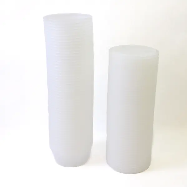 Lot of 51 8oz Clear Plastic Food Containers w/ 47 Lids Microwaveable