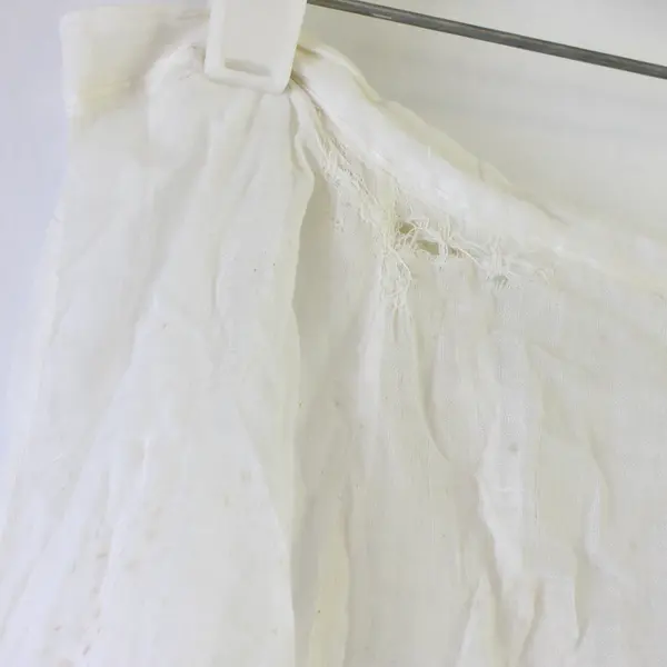Vintage Sheer White Petticoat Skirt 22" Waist FLAWED