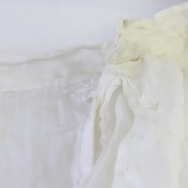 Vintage Sheer White Petticoat Skirt 22" Waist FLAWED
