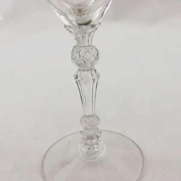 Set of 3 Vintage Fostoria Chintz Crystal Water Goblets 7 5/8"