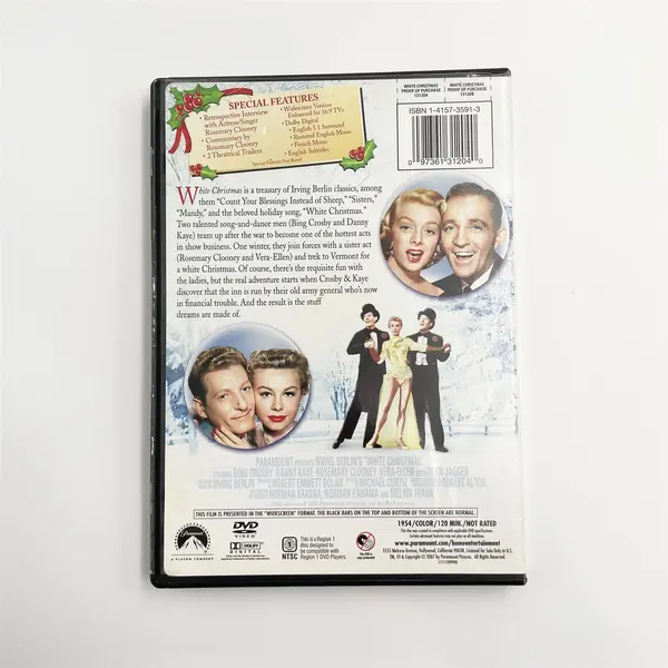 White Christmas (1954) DVD Musical Irving Berlin