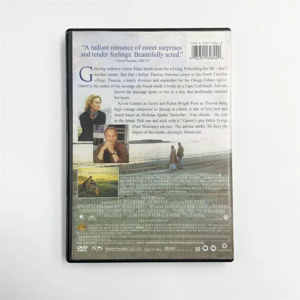 Message in a Bottle 1999 DVD Widescreen - Kevin Costner, Robin Wright