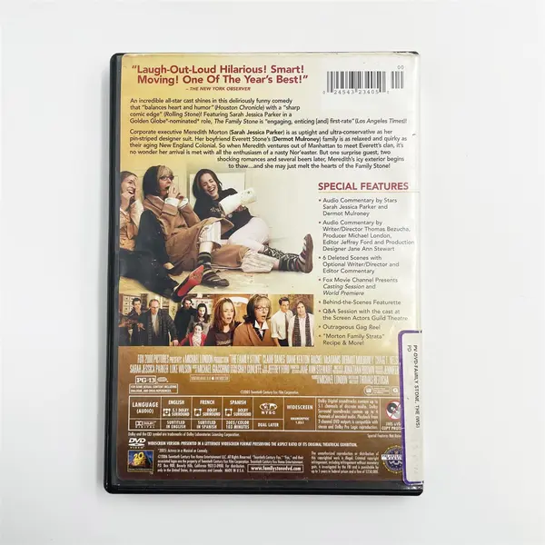 The Family Stone Widescreen DVD - Claire Danes, Sarah Jessica Parker