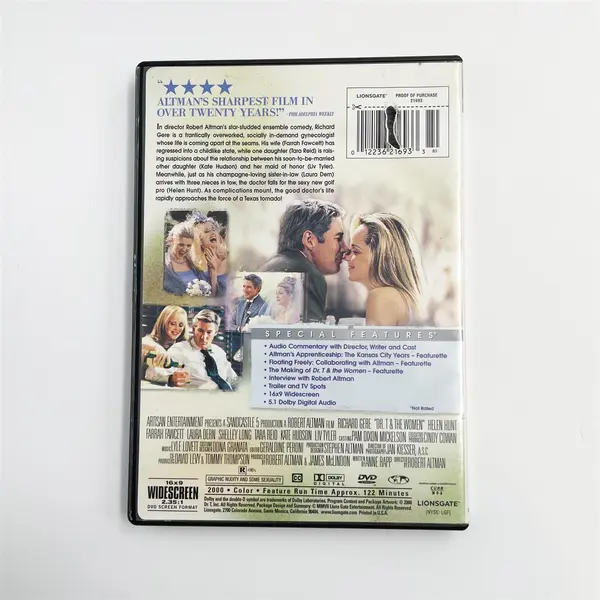 Dr. T. & the Women (DVD, 2000) Special Edition Richard Gere