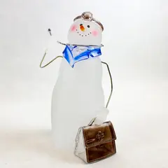 Midwest of Cannon Falls Doctor Snowman Ornament w/ Stethoscope & Bag