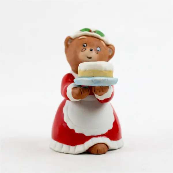 Enesco Christmas Cookie Bear Porcelain Figurine New