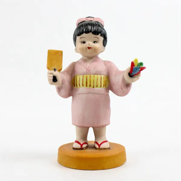 Porcelain Figurine Young Girl Traditional Outfit Collectible