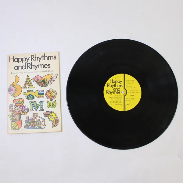 Happy Rhythms and Rhymes 12" Vinyl Record with Song Book