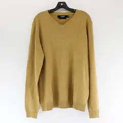 X-RAY Jeans Slim Fit Mustard Yellow V-Neck Sweater Men's 3XL