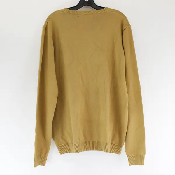 X-RAY Jeans Slim Fit Mustard Yellow V-Neck Sweater Men's 3XL