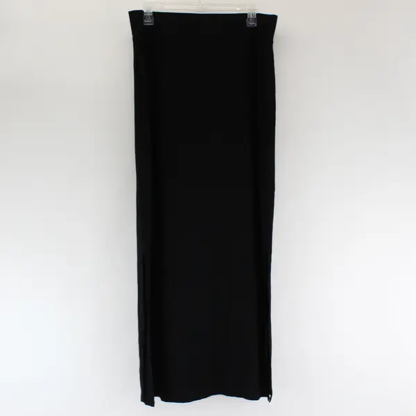 A New Approach Solid Black Maxi Skirt Women's Large