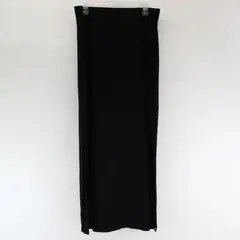 A New Approach Solid Black Maxi Skirt Women's Large