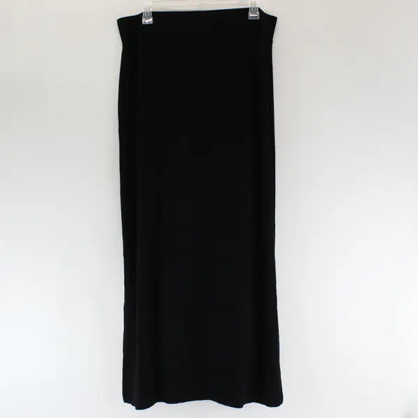 A New Approach Solid Black Maxi Skirt Women's Large