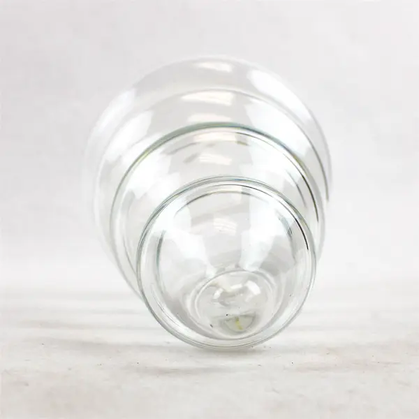 Clear Glass 4-Tier Christmas Tree Apothecary Candy Jar w/ Lid 