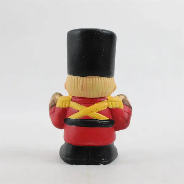 Porcelain Bisque Toy Soldier Cymbal Player Figurine 3.5in Christmas