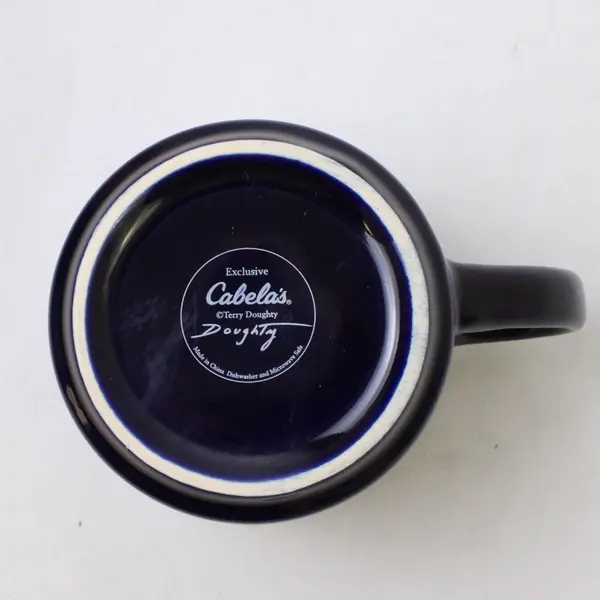 Cabela's Duck Hunting Blue Coffee Mug Collectible Cabin Decor