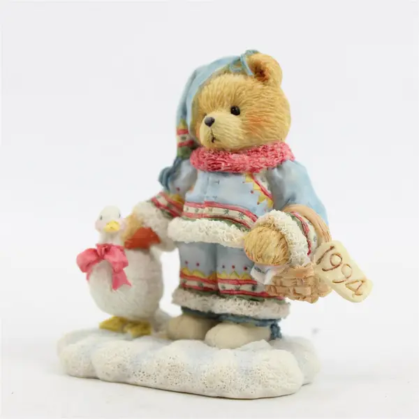 Cherished Teddies Ingrid Bundle-Up Figurine NEW No Box 4 in Collectible