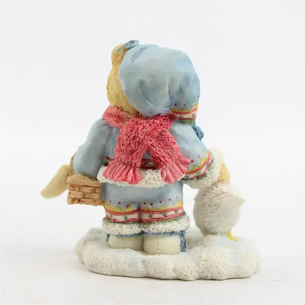 Cherished Teddies Ingrid Bundle-Up Figurine NEW No Box 4 in Collectible