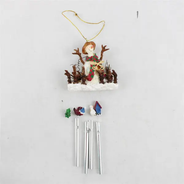 Decorative Miniature Snowman Windchime 3in Christmas Ornament 