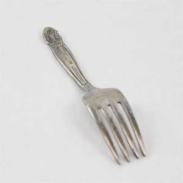Lot of 4 Vintage Holmes & Edwards Silver Plated Baby Toddler Forks