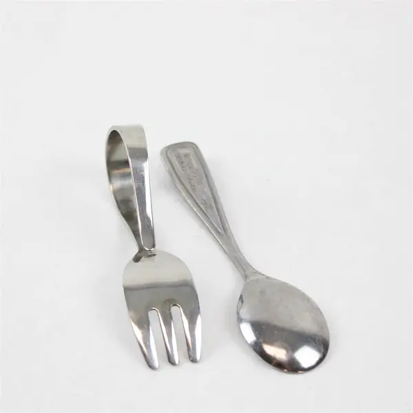 Mixed Lot of 7 Vintage Stainless Steel Baby Toddler Forks & Spoons Flatware