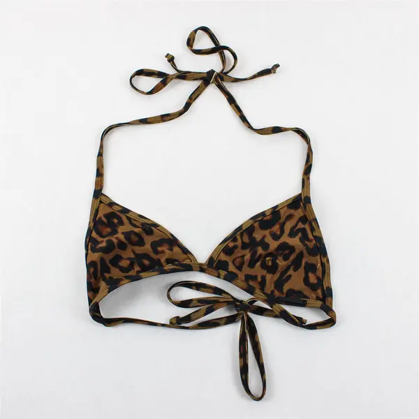 KENDALL + KYLIE Women's S Animal Print String Tie Bikini Matching Set