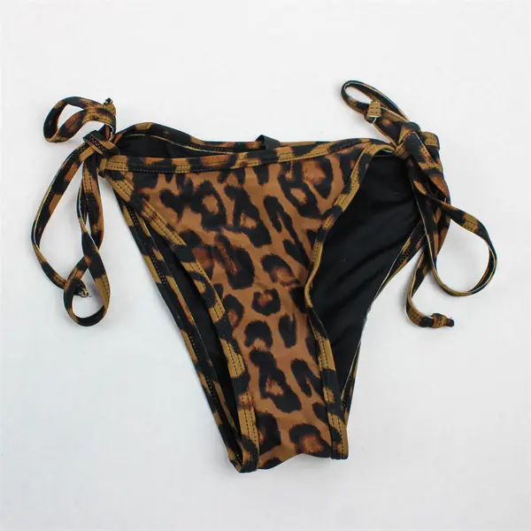 KENDALL + KYLIE Women's S Animal Print String Tie Bikini Matching Set