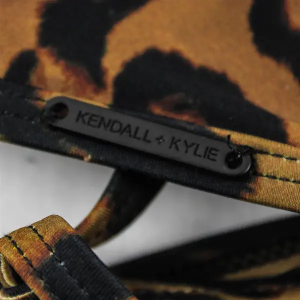KENDALL + KYLIE Women's S Animal Print String Tie Bikini Matching Set