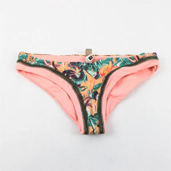 Maaji Women's S Floral Pink Multi-Texture Matching Bikini Swimsuit Set