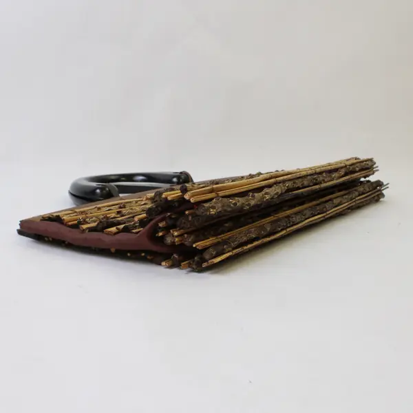 Vintage Wood Sticks & Twig w/Wooden Handles Fabric Lined Purse