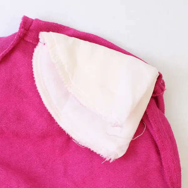 Justin E. Jones Faux Layer Pink/White Polka Dot Short Sleeve Top Womens About XL