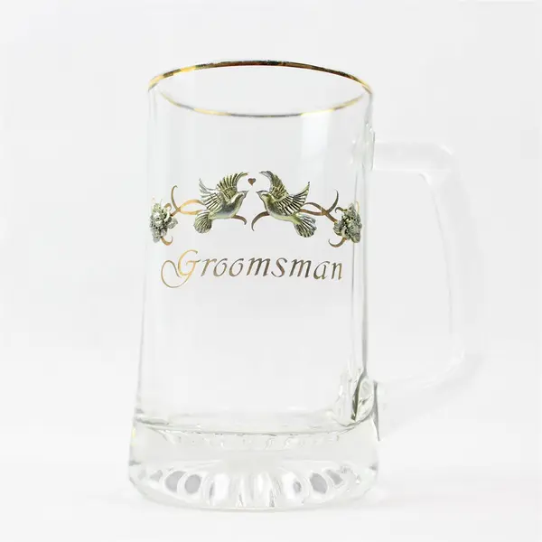 Groomsman Glass Beer Stein New Wedding Groomsmen Gift Barware