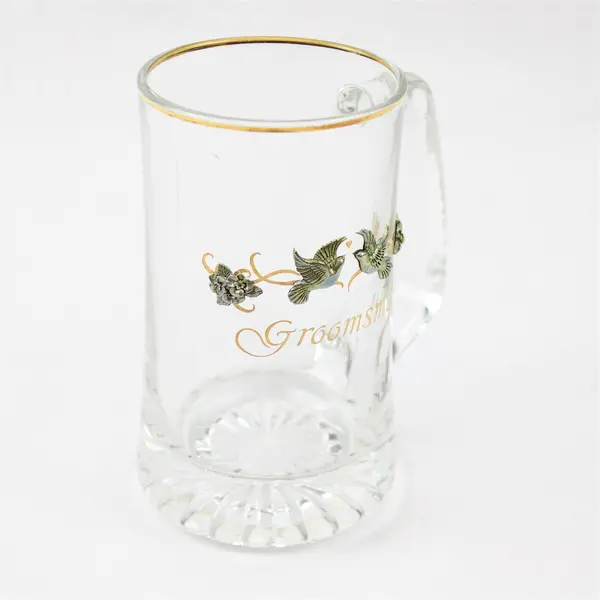Groomsman Glass Beer Stein New Wedding Groomsmen Gift Barware