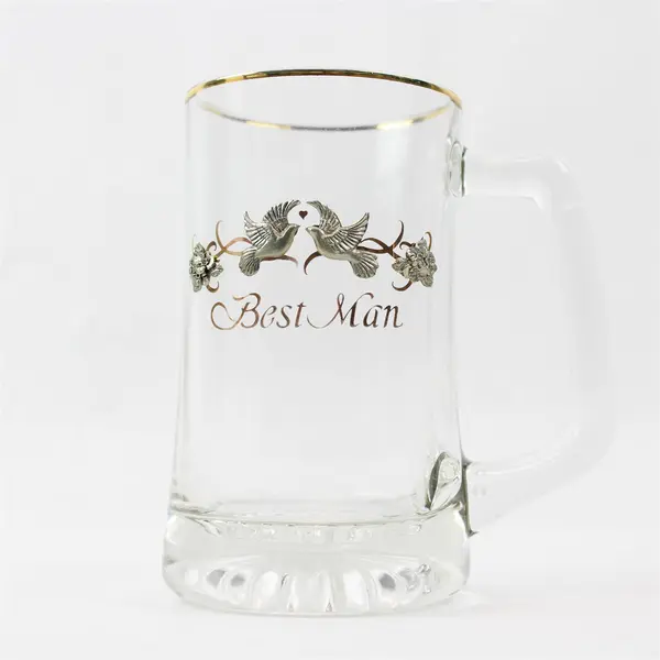 New Best Man Beer Glass Stein - Wedding Gift Breweriana Collectible