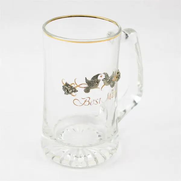 New Best Man Beer Glass Stein - Wedding Gift Breweriana Collectible