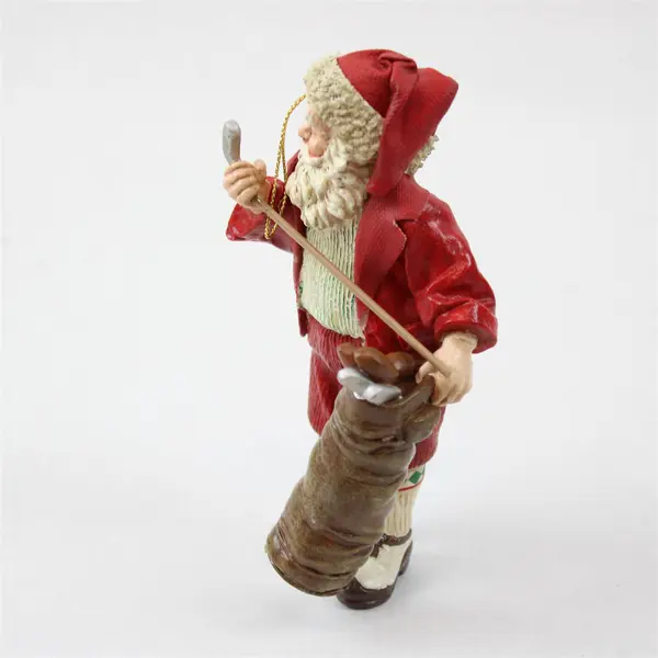 Kurt S. Adler Golfing Santa Figurine 6" Holiday Christmas Collectible New