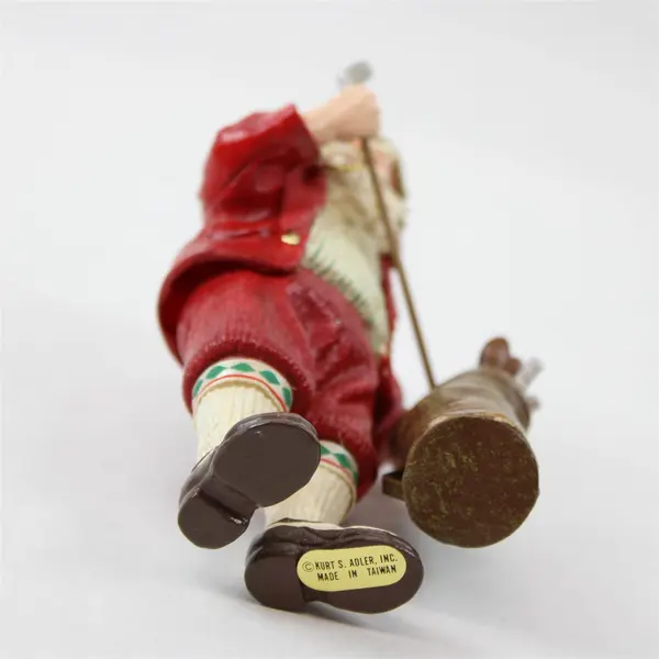 Kurt S. Adler Golfing Santa Figurine 6" Holiday Christmas Collectible New