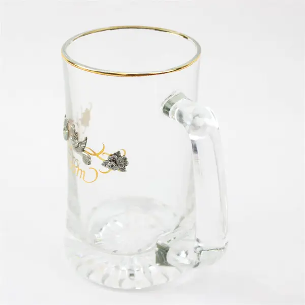 New Groom Glass Beer Stein Collectible Breweriana Vintage-Style Gift