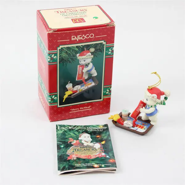 Enesco Merry McMeal Treasury of Christmas Ornament Collectible New