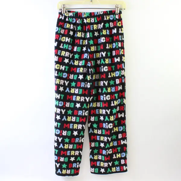 Holiday Time Merry Bright Multicolor Fleece Pajama Pants Kids' Large 10-12