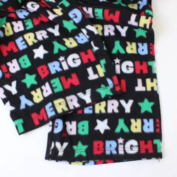 Holiday Time Merry Bright Multicolor Fleece Pajama Pants Kids' Large 10-12