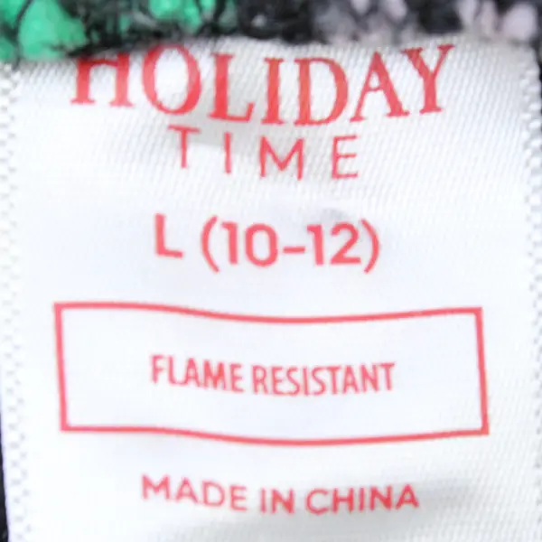 Holiday Time Merry Bright Multicolor Fleece Pajama Pants Kids' Large 10-12