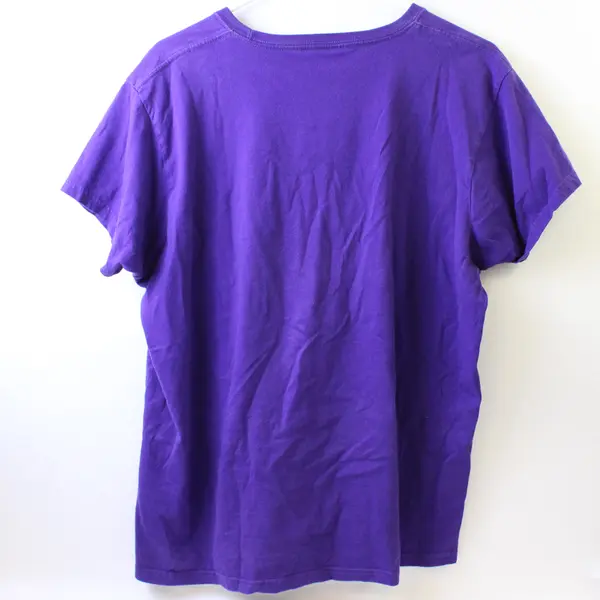 Laurel Burch Crimson Cats Purple Short-Sleeved T-Shirt Women's Large